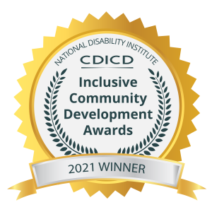 Inclusive Community Development Awards 2021 Winner badge