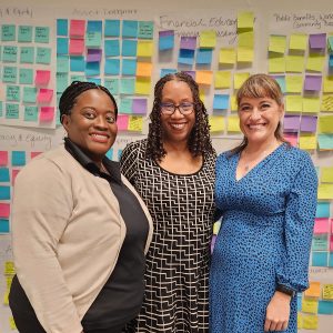 Schirell Sidney, Carmela A. Walker and Lucia Romano